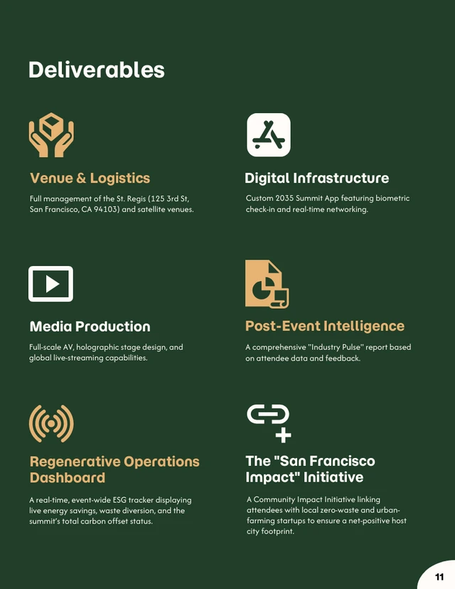 Hospitality and Sustainability Events Forum Proposal - Página 11