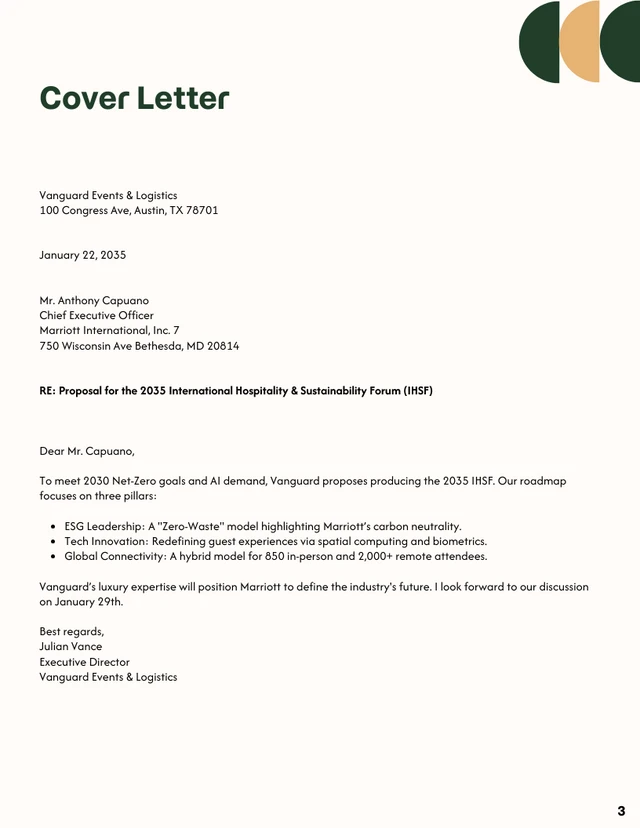 Hospitality and Sustainability Events Forum Proposal - Página 3