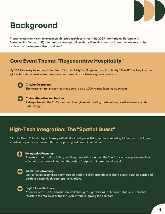 Hospitality and Sustainability Events Forum Proposal - Página 4