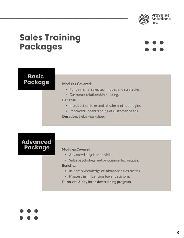 Sales Coaching Proposal - Page 3