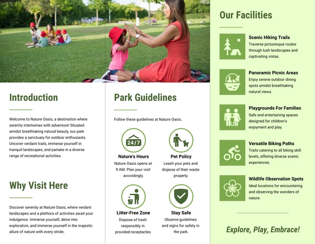 Parks and Recreation Facilities Brochure - Page 2