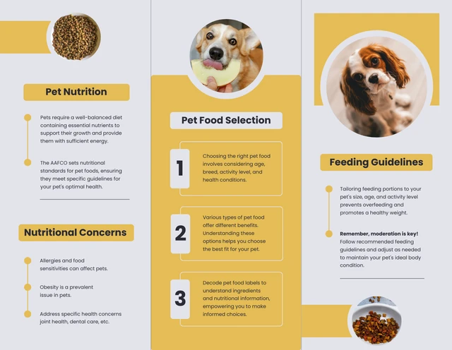 Pet Food & Nutrition Guide Brochure - Page 2