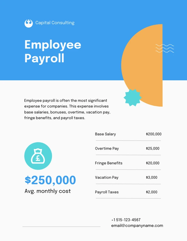 Soft Blue And Orange Company Payment Plan - Page 2