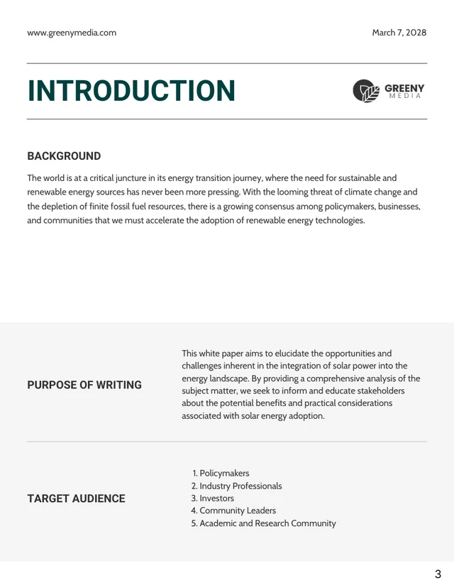 White Paper Executive Summary Template - Seite 3