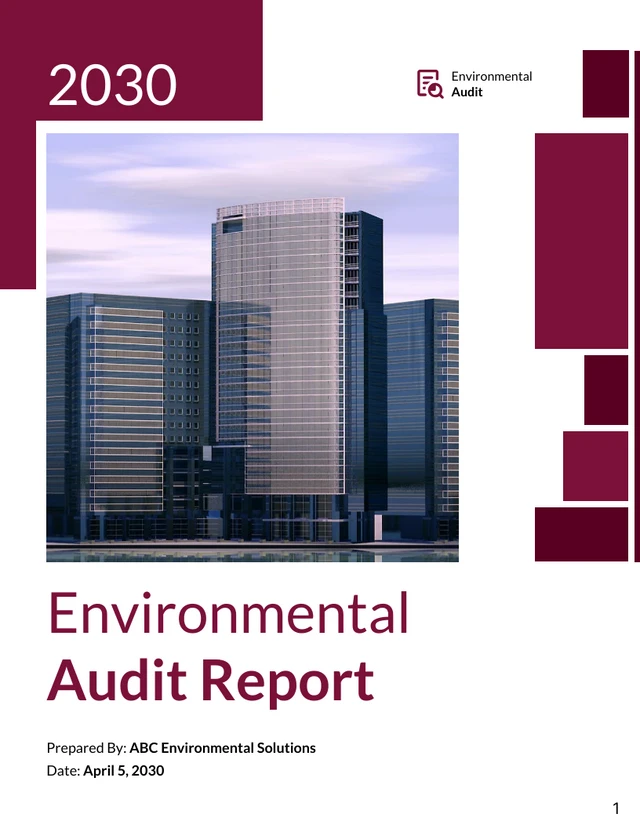 Environmental Audit Report - Page 1