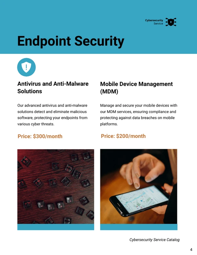 Cybersecurity Service Catalog Template - صفحة 4