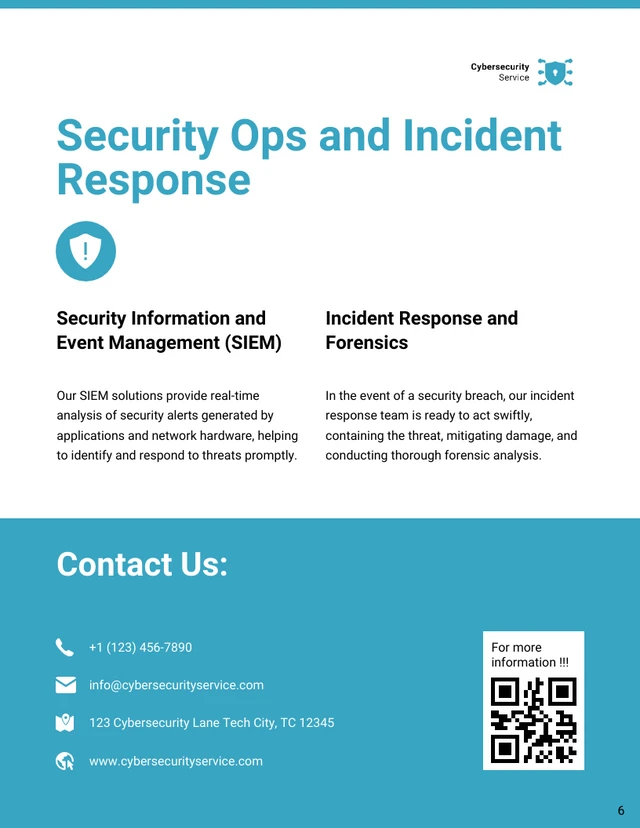 Cybersecurity Service Catalog Template - Pagina 6