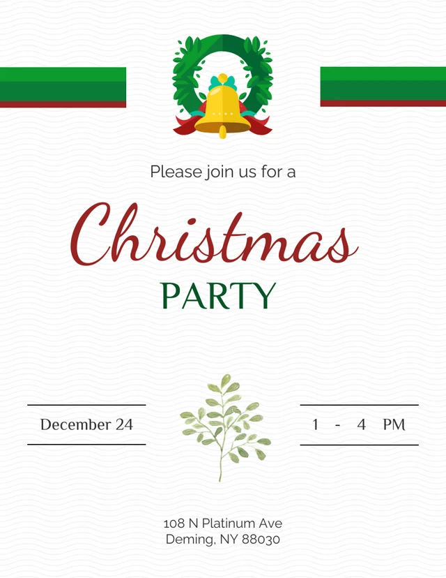 Simple Minimalist Christmast Invite - Page 1