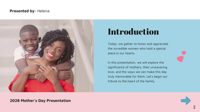 Soft Pastel Pink Blue Mother's Day Presentation - صفحة 2