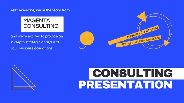 Minimalist Blue Consulting Presentation - Seite 1