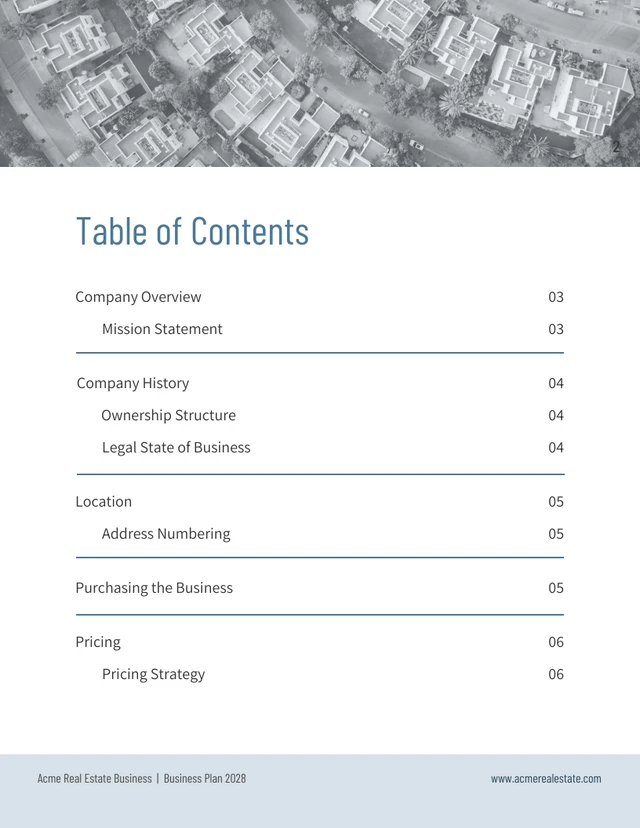 Real Estate Investment Business Plan Template - Página 2