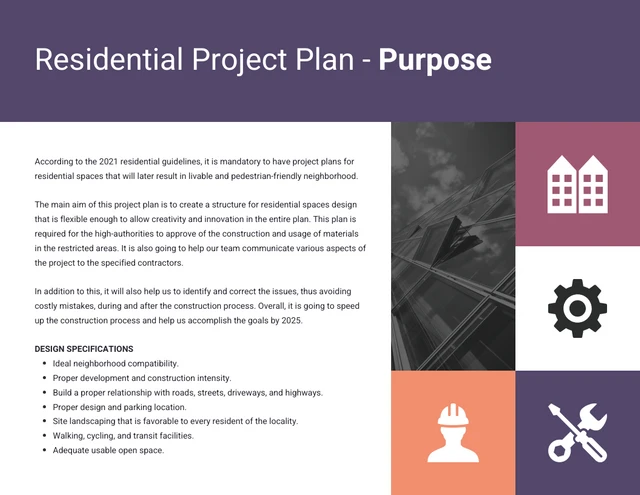 Purple Grid Project Plan - Page 2