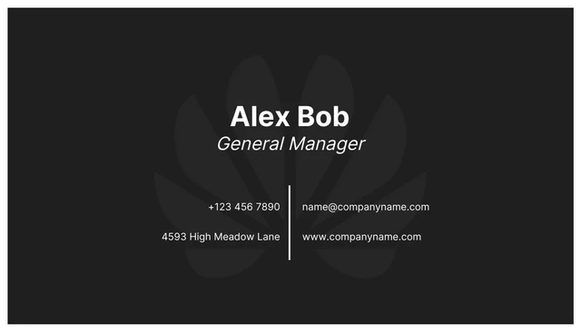 Black And White Simple Business Card - page 2