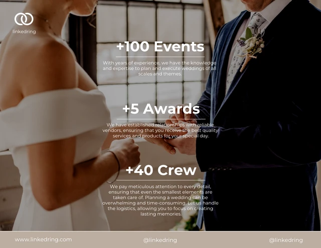 Simple Brown Wedding Presentation - page 3