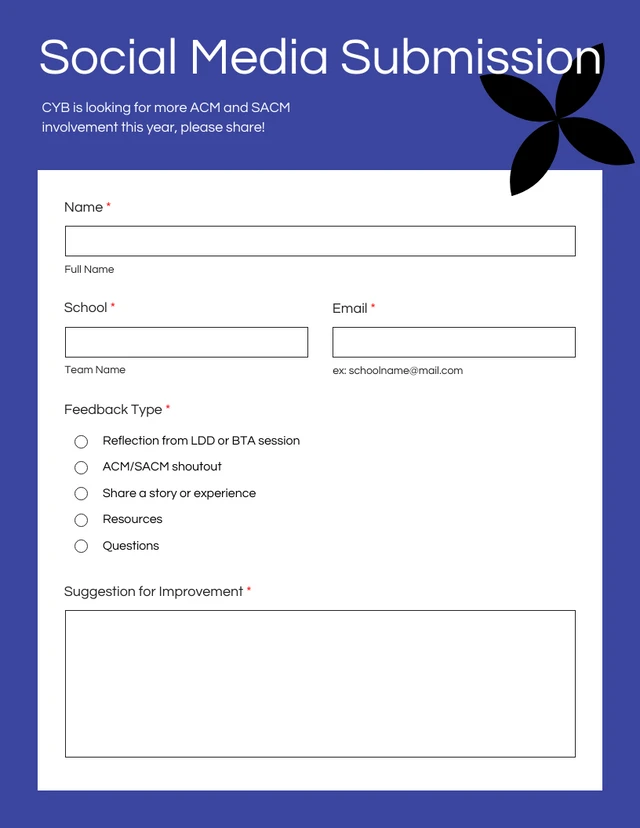 Modern Blue Lead Generation Forms Template