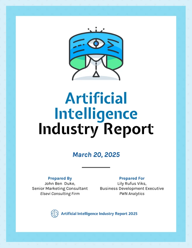 Blue Artificial Intelligence Quarterly Report - Page 1