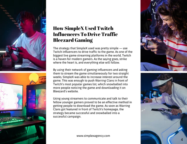 Modern Video GameMarketing Case Study Template - Page 4