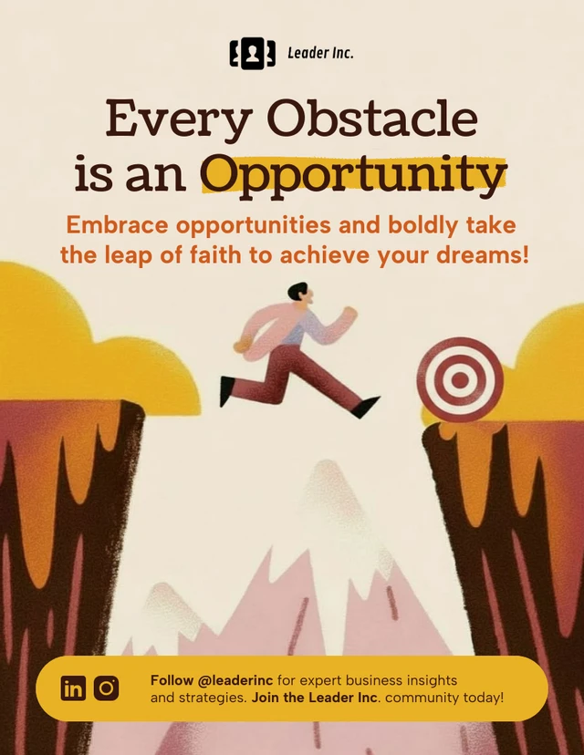 Motivation for Self-Improvement Poster Template