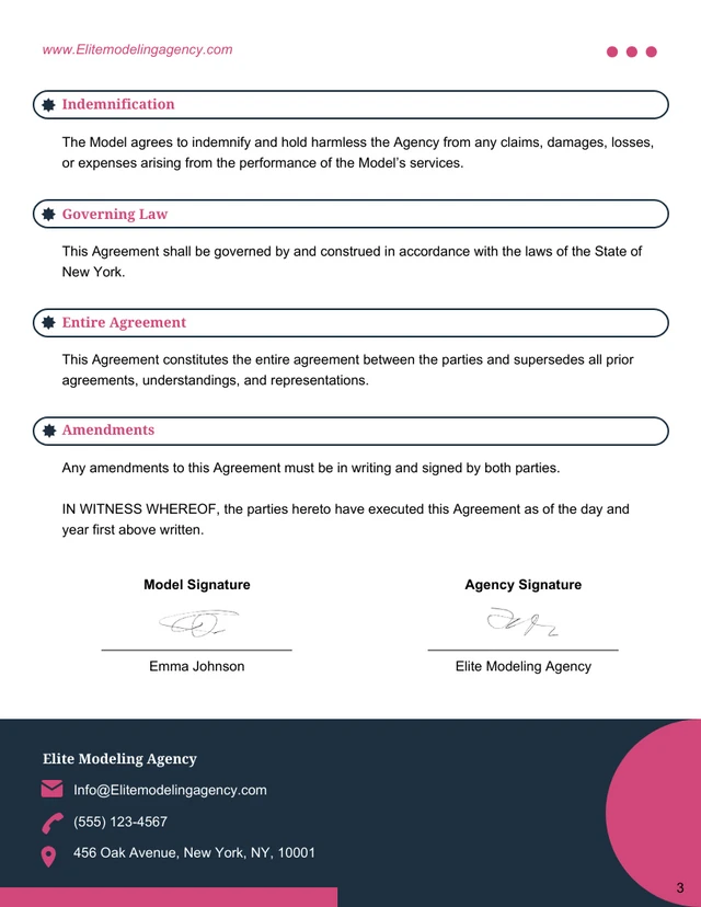 Modeling Contract Template - Pagina 3