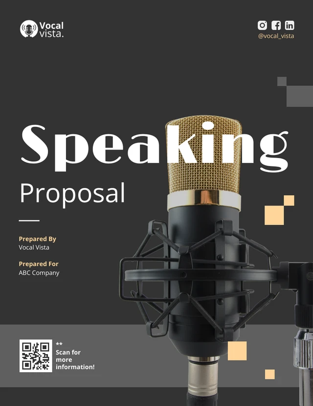 Speaking Proposal Template - page 1