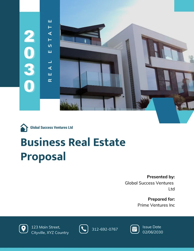 Business Real Estate Proposal - صفحة 1