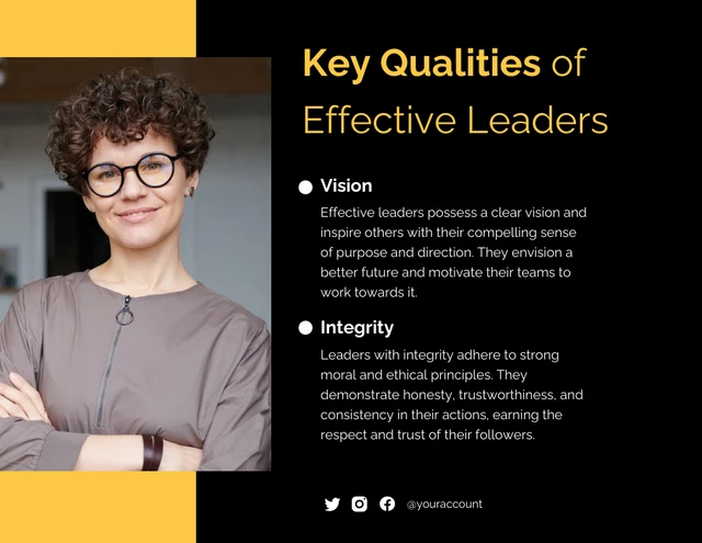 Yellow and Black Leadership Presentation - Page 2