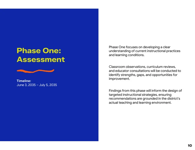 Education Program Improvement Proposal Template - Pagina 10