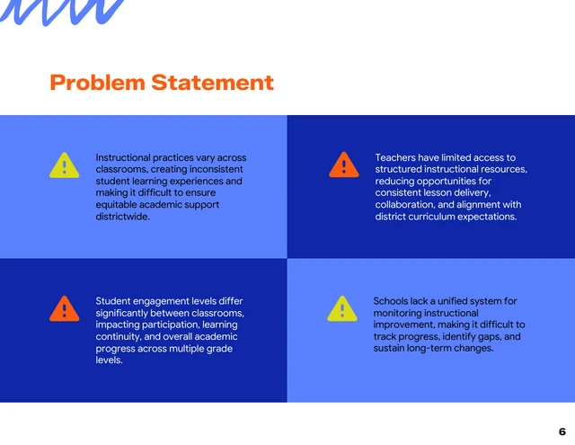 Education Program Improvement Proposal Template - Pagina 6