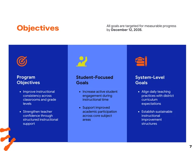 Education Program Improvement Proposal Template - Pagina 7