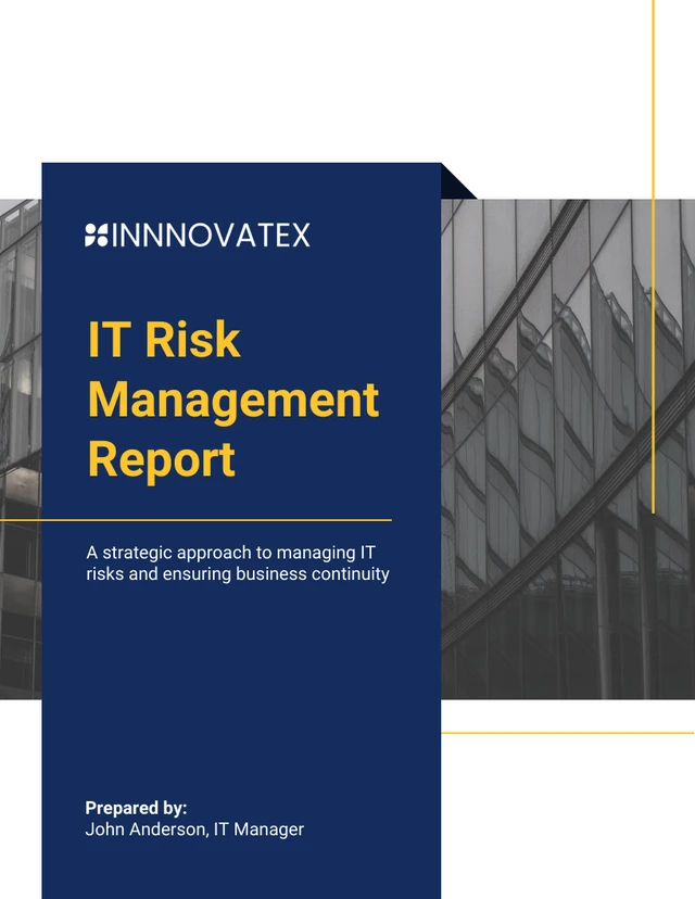 IT Risk Management Report - page 1