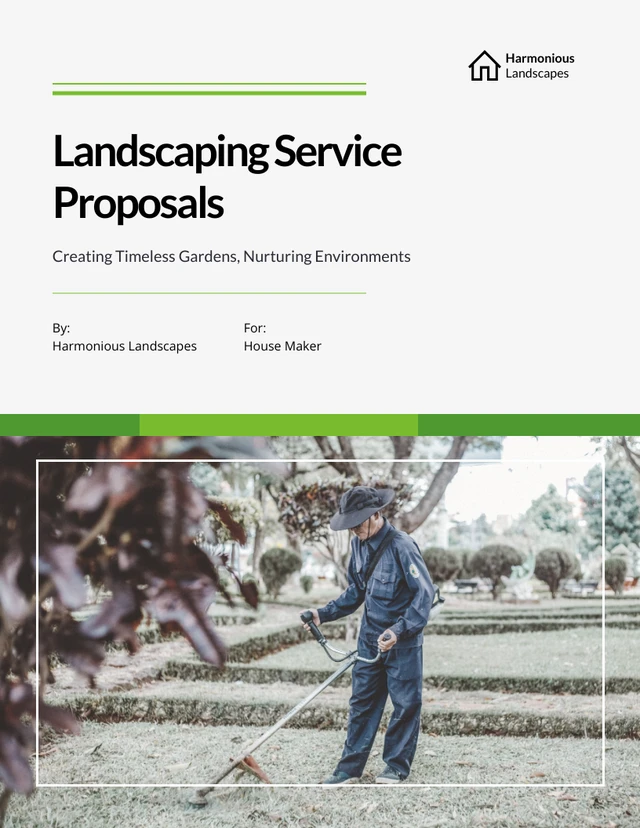Landscaping Service Proposals - Page 1