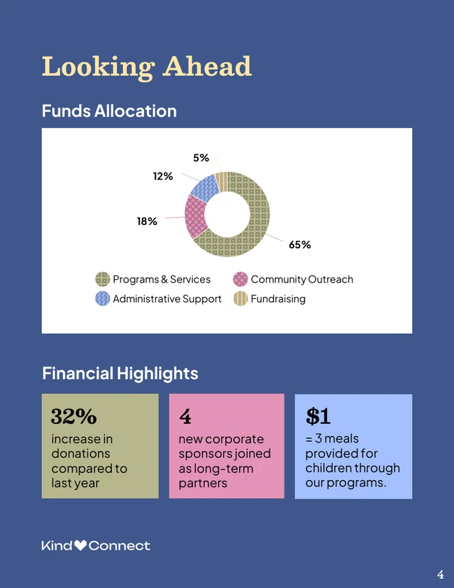 Nonprofit Organization Performance and Impact Report - page 4