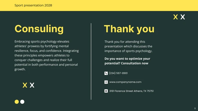 Green and Yellow Minimalist Sports Presentation - Página 5