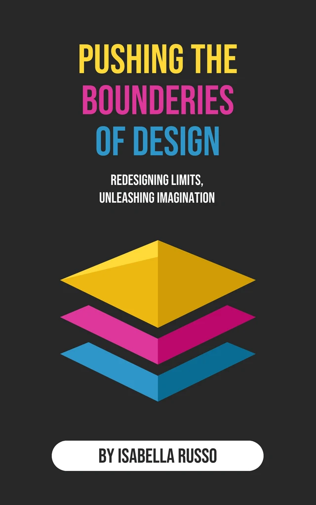 CMYK Minimalist Graphic Design Book Cover Template