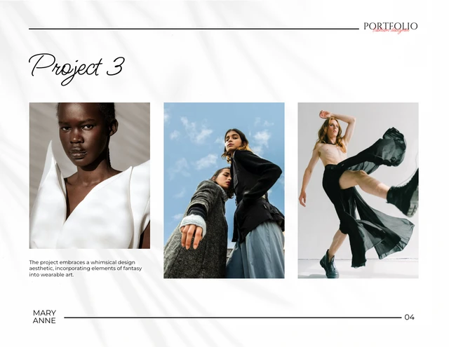 Black and White Fashion Designer Portfolio Presentation - Page 5