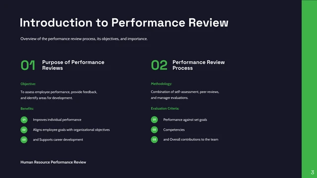 HR Performance Review Presentation - Página 3