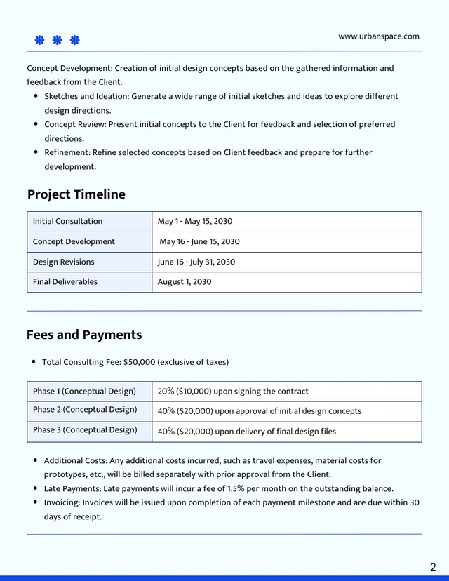 Design Consultant Contract Template - Seite 2