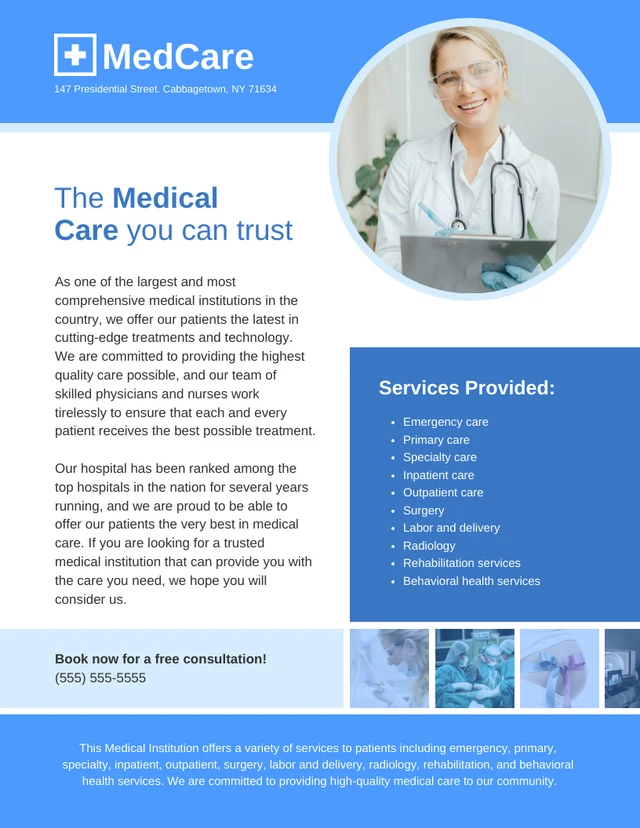 Medical Flyer Template