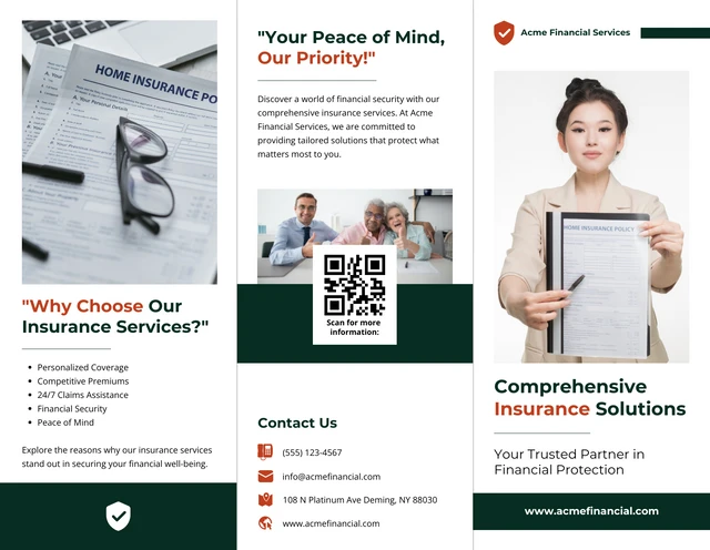 Insurance Services Brochure - Page 1