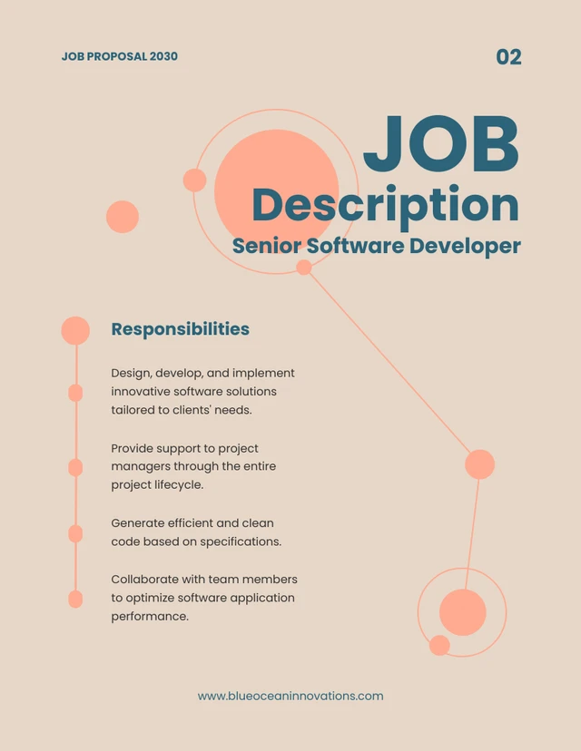 Orange And Blue Dot Simple Job Proposal - Seite 2