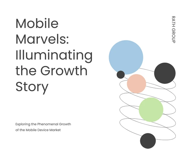 Modern and Colorful Mobile Device Market Visual Charts Presentation - Seite 1
