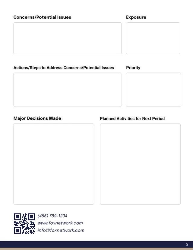 Monthly Operations Report Template - Seite 2