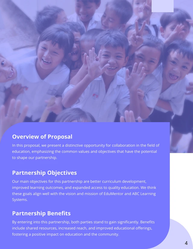 Educational Partnership Proposal - Page 4