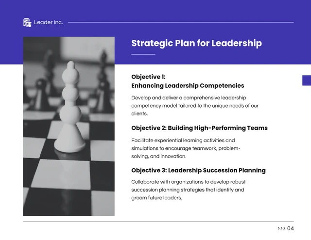 Blue professional modern leadership business presentation - Seite 4