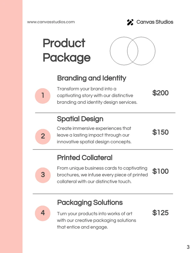 Minimalist Peach Design Proposal - Page 3