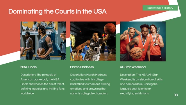 Green Aesthetic Basketball Sports Presentation - Pagina 3