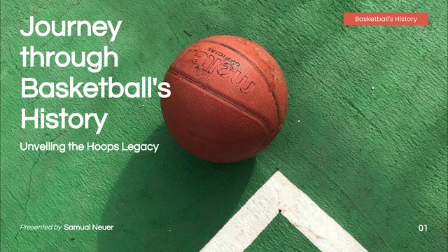 Green Aesthetic Basketball Sports Presentation - Página 1