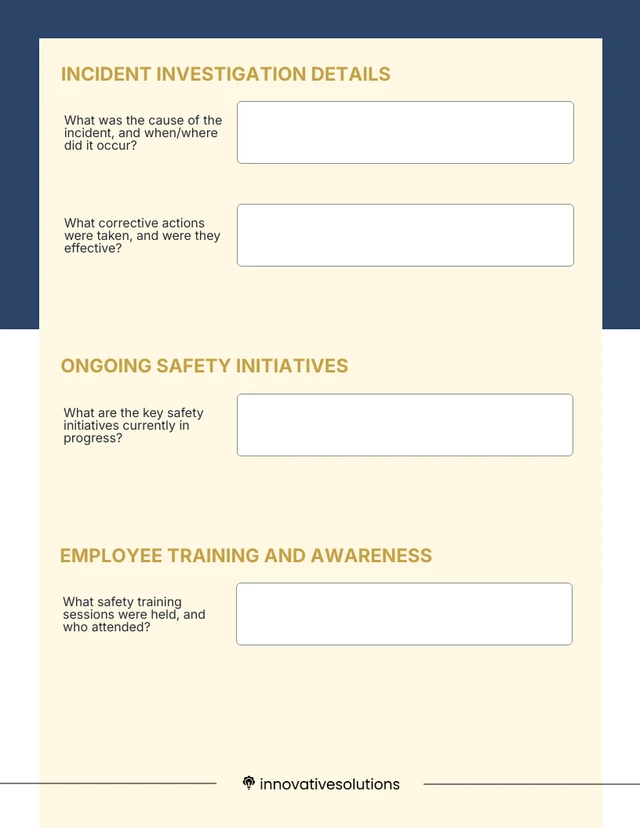 General Safety Report Template - صفحة 2