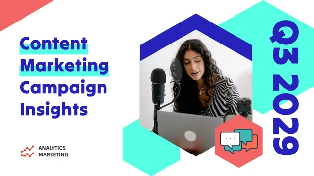 Content Marketing Campaign Insights Presentation Template - صفحة 1