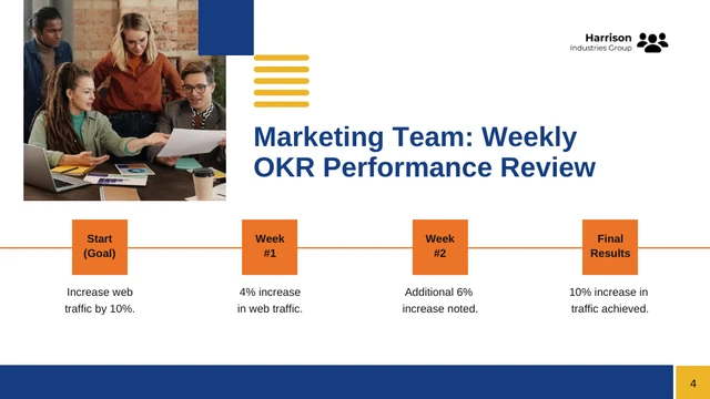 Company OKR Performance Review Presentation - page 4